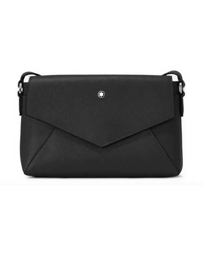 Borsa Montblanc Sartorial Double Bag in Pelle Nera