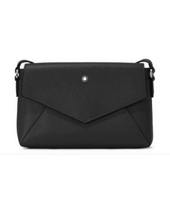 Sac Montblanc Sartorial Double en Cuir Noir
