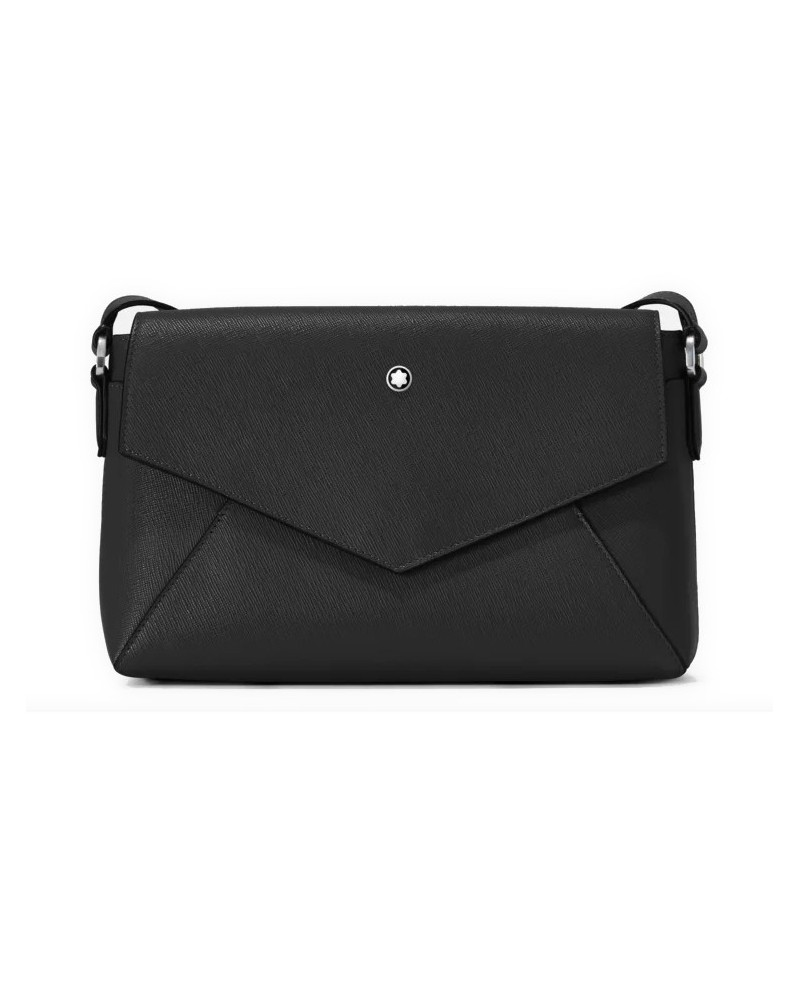Borsa Montblanc Sartorial Double Bag in Pelle Nera