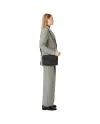 Sac Montblanc Sartorial Double en Cuir Noir