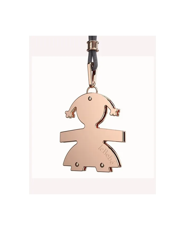 Le Bebé ciondolo Femminuccia in oro rosa con cordino LBB 041