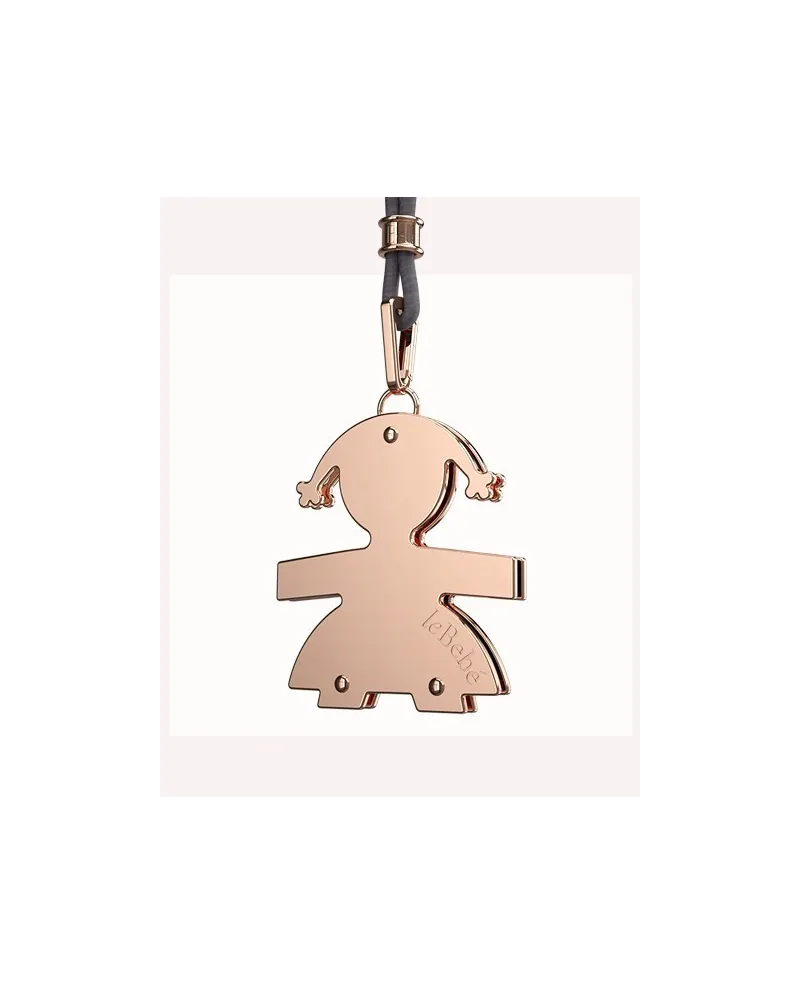 Le Bebé Rose Gold Girl Pendant with Cord LBB 041