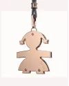 Le Bebé Rose Gold Girl Pendant with Cord LBB 041