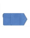 Montblanc Sartorial Trio Wallet in Dusty Blue Leather with 6 Compartments