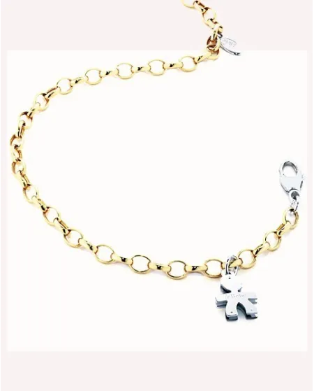 Le Bebé jewels gold bracelet with boy pendant LBB 074