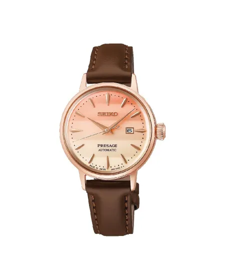 Orologio Seiko Presage Cocktail Quadrante Sfumato con Cinturino in Pelle