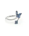 Crivelli Ring in White Gold with Sapphire and Diamond Butterfly