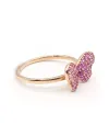 Crivelli Ring in Rose Gold with Pink Sapphire Butterfly
