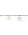 Crivelli Fantasy Bracelet in Rose Gold with Flower and Diamond