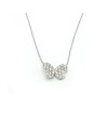 Collier Crivelli en or blanc avec papillon diamant