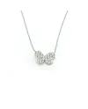Crivelli Necklace in White Gold with Diamond Butterfly
