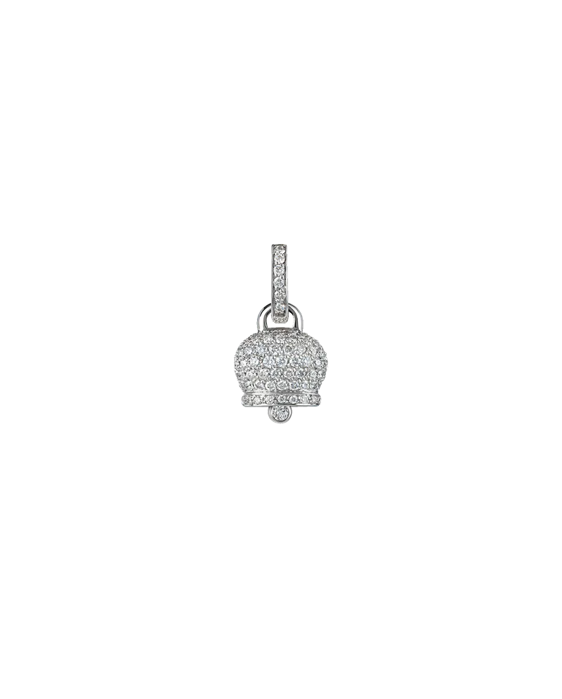 The Chantecler Capri Campanelle pendant in white gold and pavé diamonds