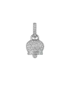Le pendentif Chantecler Capri Campanelle en or blanc et diamants pavés
