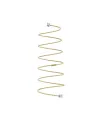 Bague spirale MagicWire Silenzio en or jaune et diamants