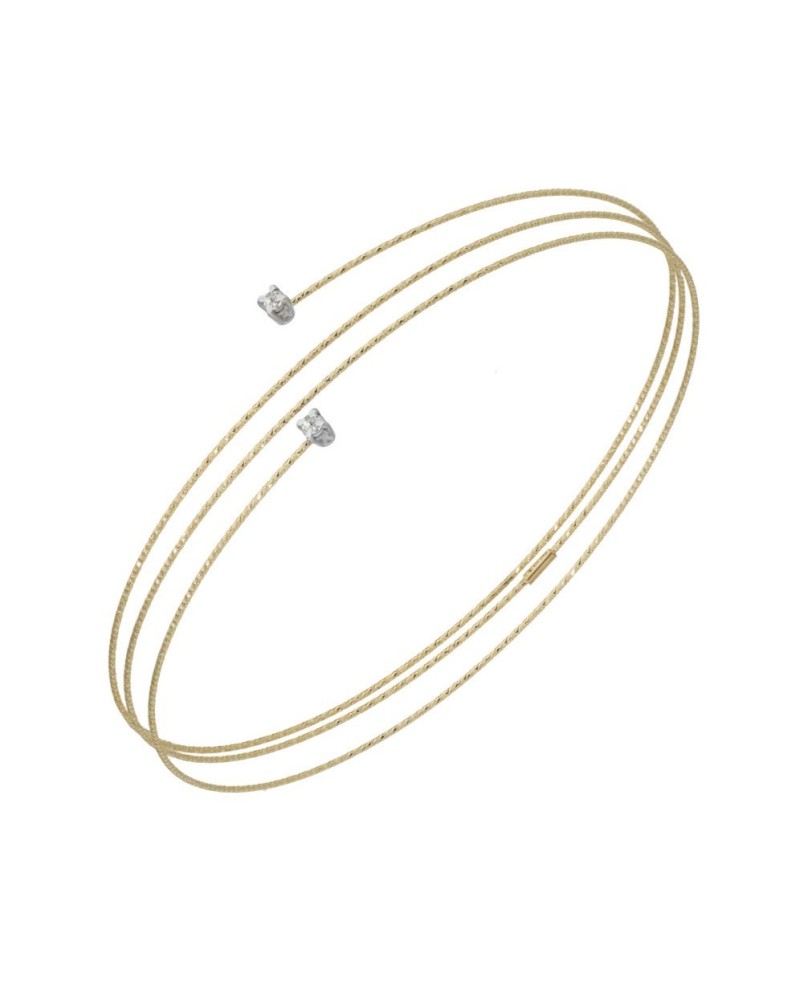 MagicWire Silence Bracelet in Yellow Gold and Diamonds