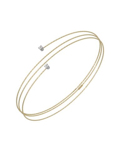 MagicWire Silenzio Bracelet in Yellow Gold and Diamonds