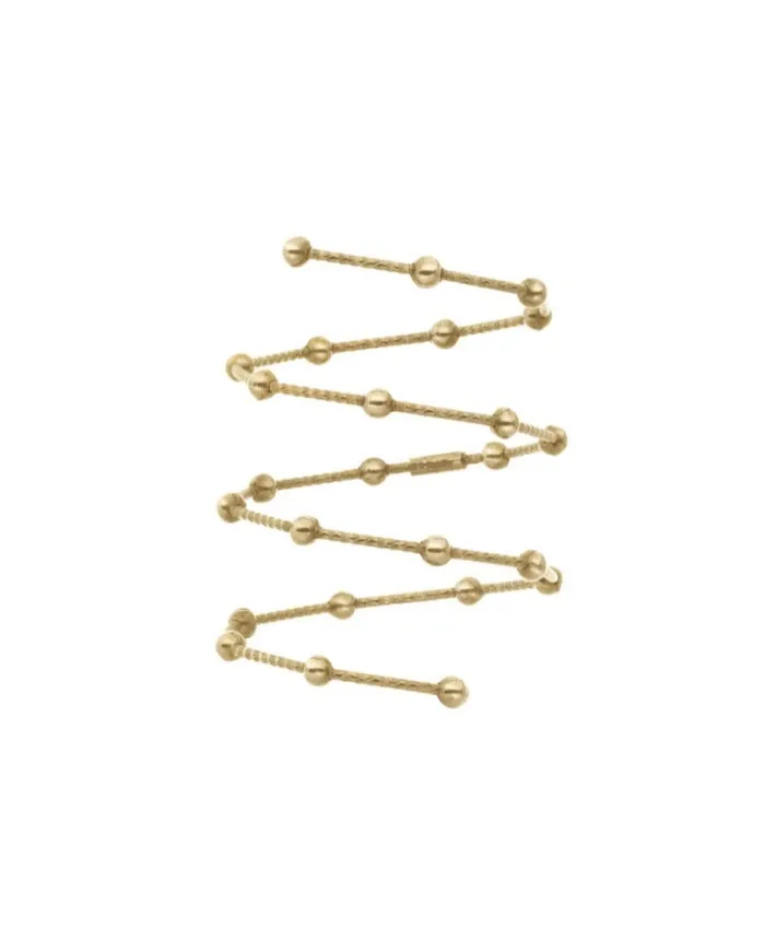 MagicWire Planets Spiral Ring in Yellow Gold