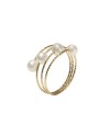 MagicWire Trilly Ring in Yellow Gold with Pearls