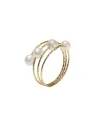 MagicWire Trilly Ring in Yellow Gold with Pearls