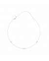 MagicWire Necklace in Yellow Gold with Pearls