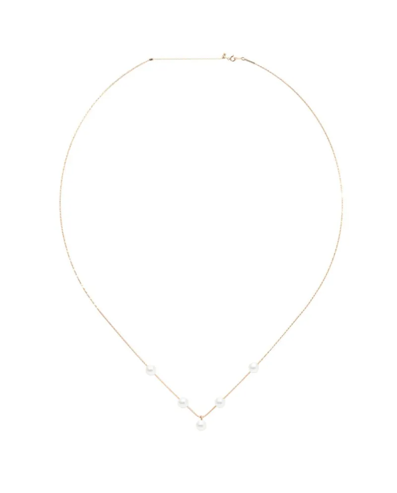 Collana MagicWire Venus in Oro Giallo con Perle