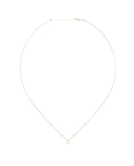 Collana MagicWire Venus in Oro Giallo con Perle