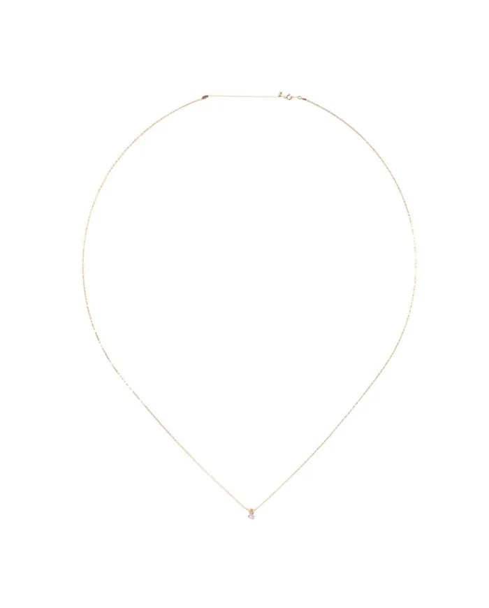 MagicWire Venus Necklace in Yellow Gold with Light Point