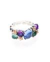 Ring de'Nobili Positano in Silver and Gold with Quartz