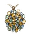 De'Nobili Positano pendant in silver and gold with quartz