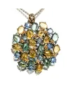 Pendentif De'Nobili Positano en argent et or avec quartz