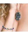 Ciondolo de'Nobili Positano in Argento e Oro con Quarzi