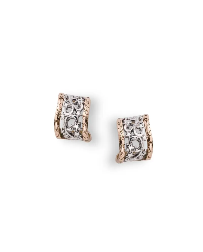 Boucles d'oreilles De'Nobili Stardust Cercle Moyen en Argent Boucles d'oreilles De'Nobili Stardust Cercle Moyen en Argent