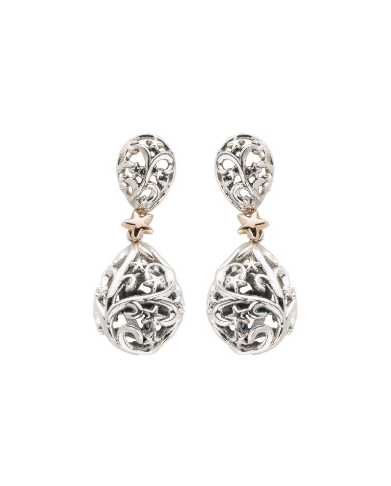 De'Nobili Stardust Small Drops Earrings in Silver