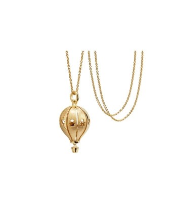 Pendentif Le Bebé Suonamore "Le Mongolfière" en Argent Plaqué Or Jaune