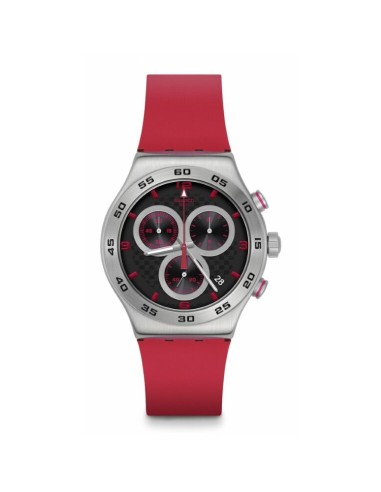 Montre chronographe Swatch Carbonic rouge