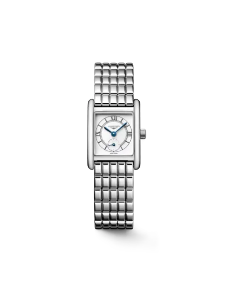 Montre Longines Mini DolceVita avec cadran argenté et bracelet en acier