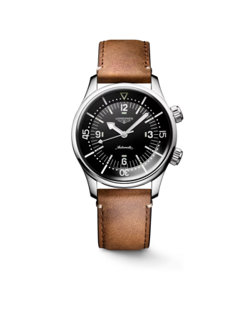 Orologio The Longines Legend Diver Watch con Cinturino in Pelle 39 mm