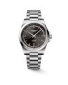 Montre Longines Conquest avec cadran noir et bracelet en acier de 41 mm