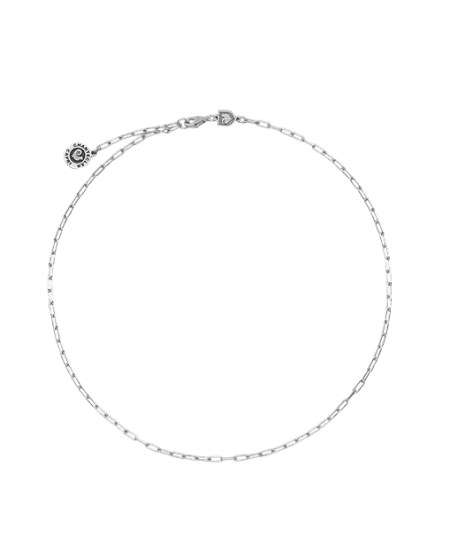 Chantecler Et Volià Necklace in Silver with Rectangular Links