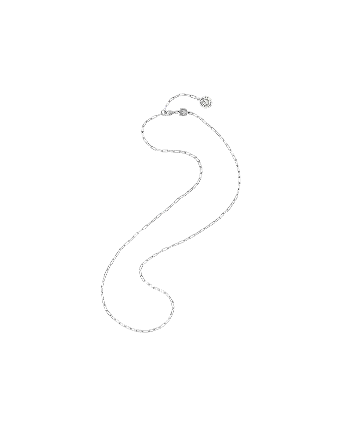 Medium Chantecler Et Volià Necklace in Silver with Rectangular Links