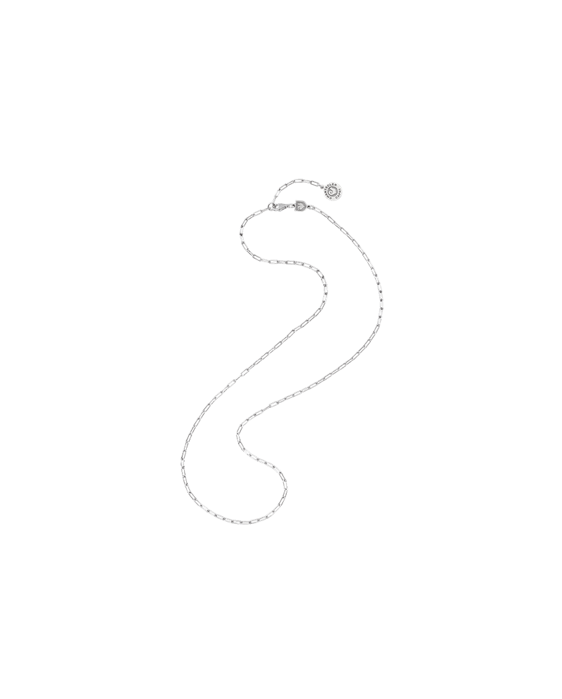 Collier Chantecler Et Volià moyen en argent à maillons rectangulaires