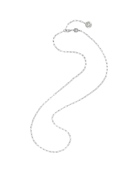 Collier Chantecler Et Volià moyen en argent à maillons rectangulaires