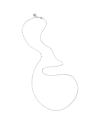 Chantecler Et Volià Long Necklace in Silver with Rectangular Links