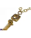 Collana Casella Gioielli in Oro Giallo con Ametiste
