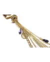 Collana Casella Gioielli in Oro Giallo con Ametiste