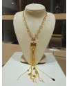 Collana Casella Gioielli in Oro Giallo con Ametiste