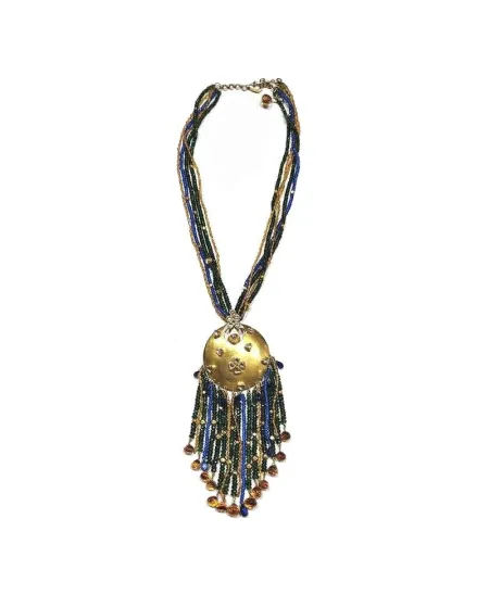 Collana Casella Gioielli in Oro Giallo con Diamanti e Pietre Preziose