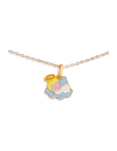 Le Bebè Primegioie Protect me Necklace in Yellow Gold with Little Angel