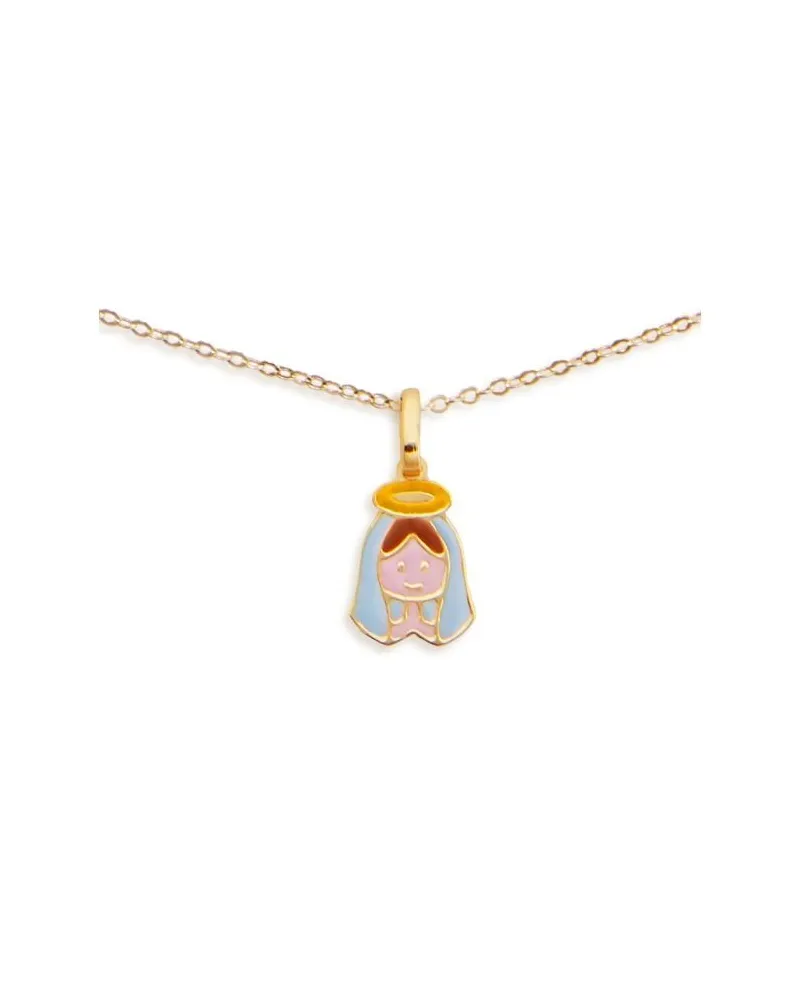 Collana Le Bebè Primegioie Proteggimi in Oro Giallo con Madonnina