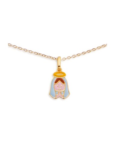 Le Bebè Primegioie Protect Me Necklace in Yellow Gold with Madonnina
